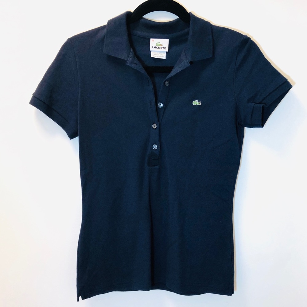 Lacoste Navy Classic Polo Shirt (Size 38/Small)